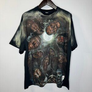 THE WALKING DEAD AOP Mega Print Zombies Tee 2015 Shirt Mens XL